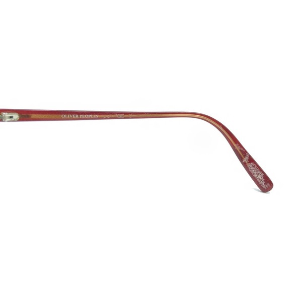 Oliver Peoples Maria SHA Ruby Red Rectangle Eyeglasses Frames 49-16 135 Designer - Picture 9 of 12